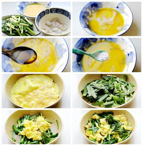 韭菜炒鸡蛋虾仁