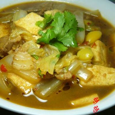 白菜烧豆腐