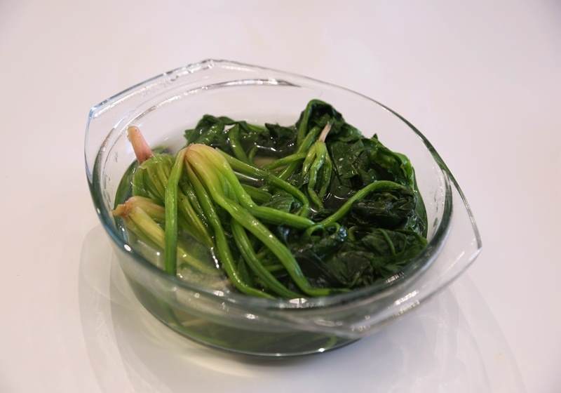 陈醋菠菜花生米