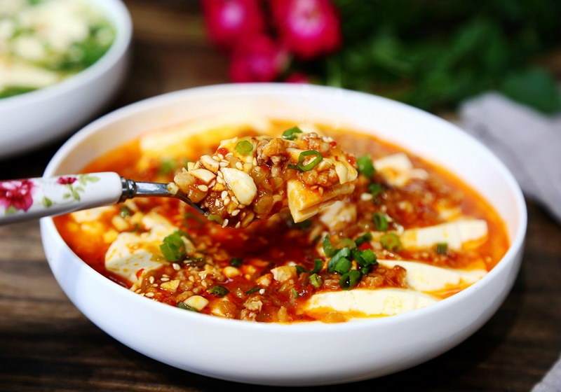 肉末豆花