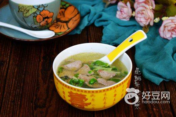 黑豆苗猪肝汤