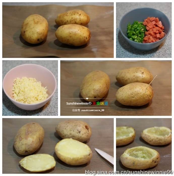奶酪土豆船