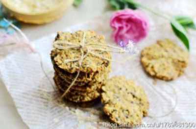 燕麦黑芝麻饼干-健康粗粮小点心