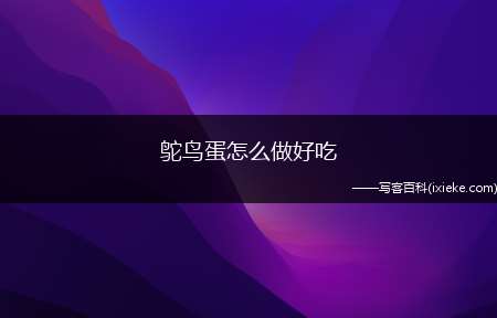 鸵鸟蛋怎么做好吃(鸵鸟蛋、葱花若干、盐适量)